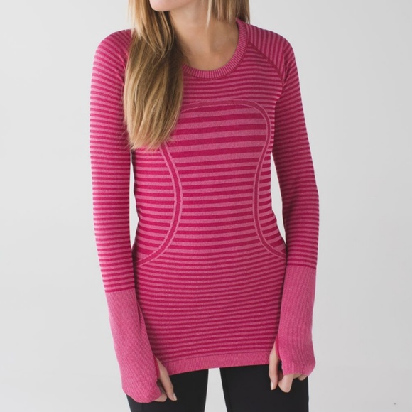 lululemon athletica Tops - Lululemon Swiftly Tech Long Sleeve Crew Pink